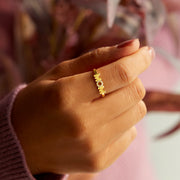 mom in a million mom letter ring