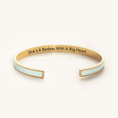 She's A Badass With A Big Heart COLOR BANGLE