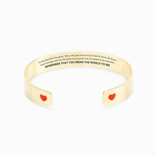 REMEMBER YOU ARE THE WORLD MEAN TO ME HEART BANGLE