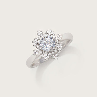 Love never melts Snowflake Ring