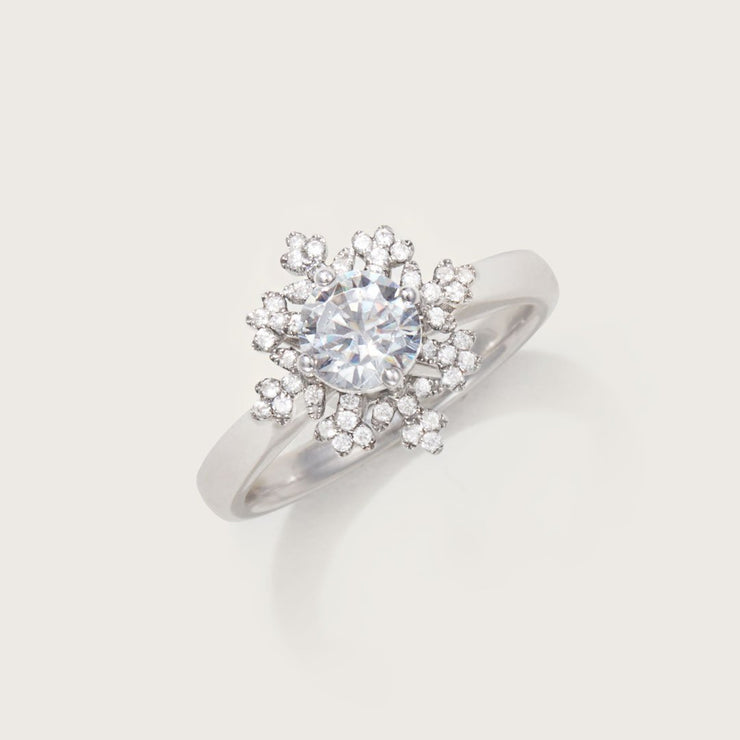 Be stronger than the blizzard Snowflake Ring