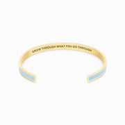 Grow through what you go through color bangle