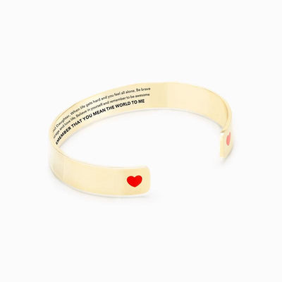 REMEMBER YOU ARE THE WORLD MEAN TO ME HEART BANGLE