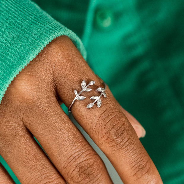 Have An Unbe-leaf-able Birthday leaf ring