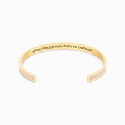 Grow through what you go through color bangle