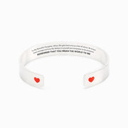 REMEMBER YOU ARE THE WORLD MEAN TO ME HEART BANGLE