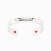 I will always be there for you heart bangle