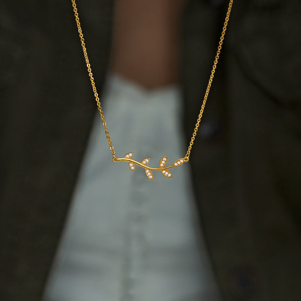 Be-leaf in Yourself Like I Do Tree Leaf Necklace