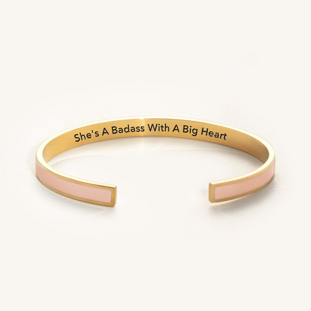 She's A Badass With A Big Heart COLOR BANGLE