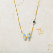 Best friends butterfly necklace