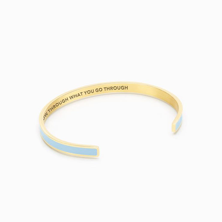 Grow through what you go through color bangle