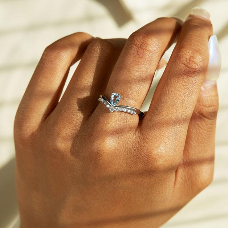 S925 Heart of The Ocean Ring