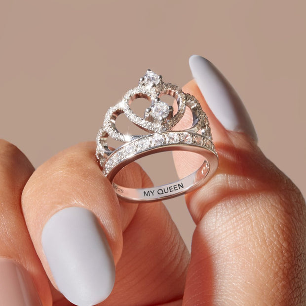 Change the world for my queen Crown Ring S925