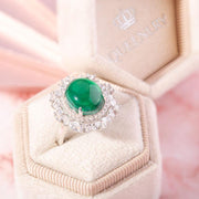 S925 Vintage Emerald  Ring