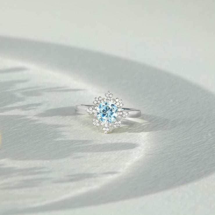 Be stronger than the blizzard Snowflake Ring