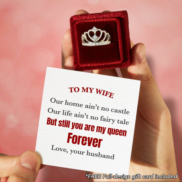 you are my queen forever Crown Ring