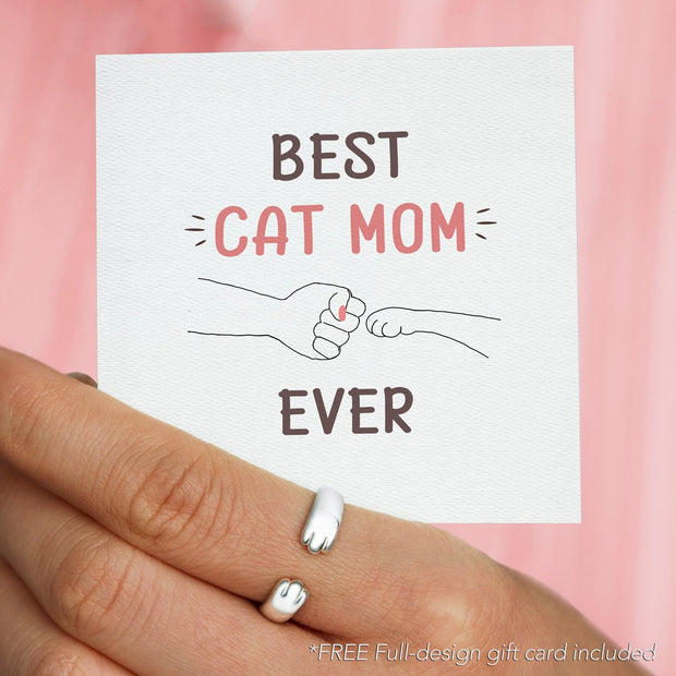 Best Cat Mom Ever cat hug ring