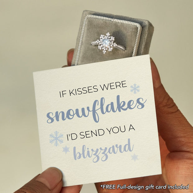 If Kisses Were Snowflakes Ring