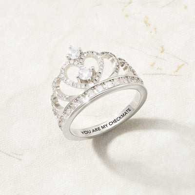 You Are My Checkmate Crown Ring