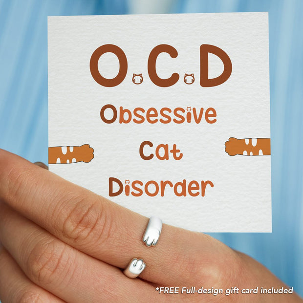 O.C.D Obsessive Cat Disorder cat hug ring