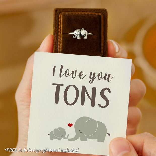 i love you tons elephant ring