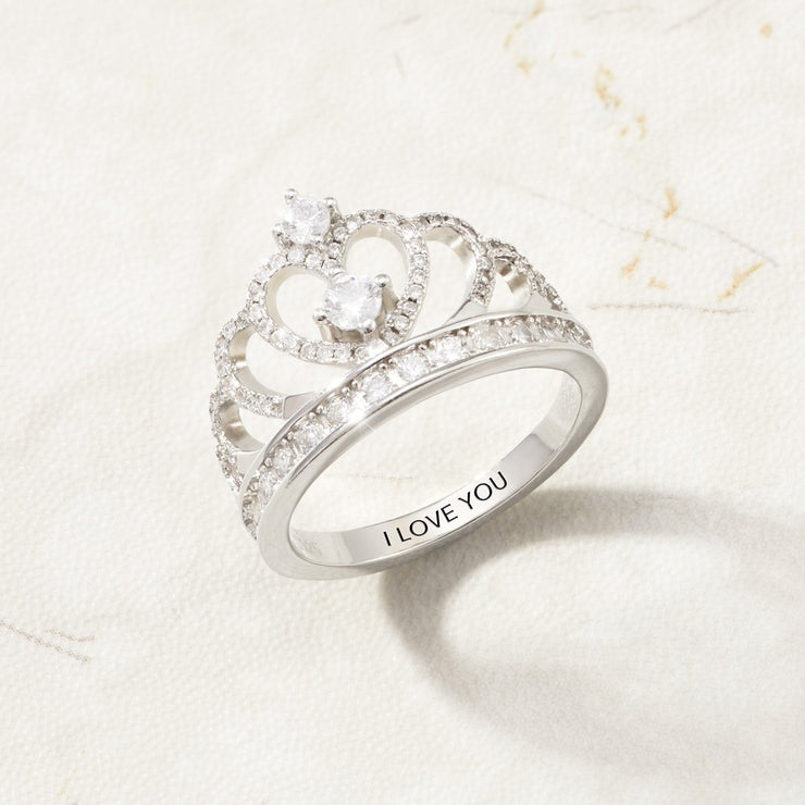 I can't say I love you enough so this is your reminder crown ring