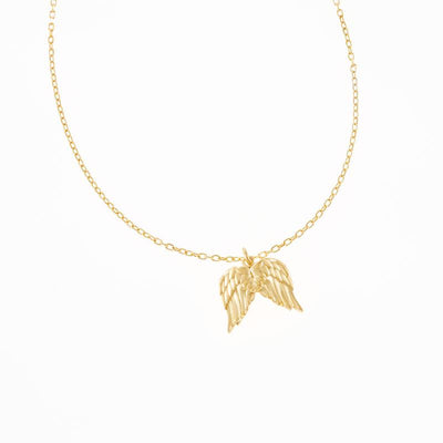 WITH BRAVE WINGS SHE FLIES NECKLACE