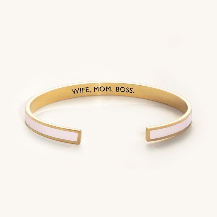 WIFE MOM BOSS color bangle