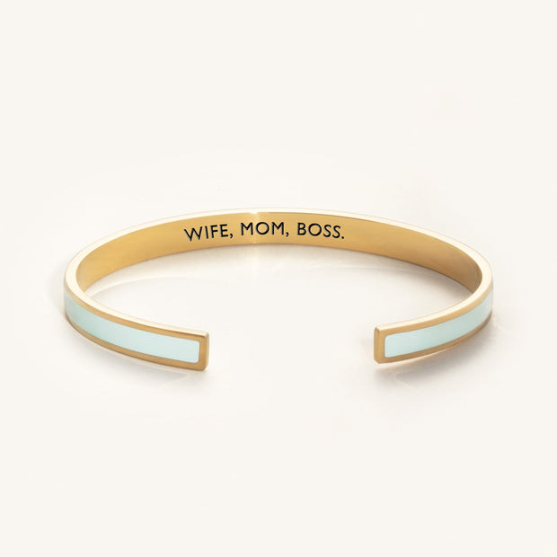 WIFE MOM BOSS color bangle