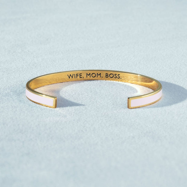 WIFE MOM BOSS color bangle