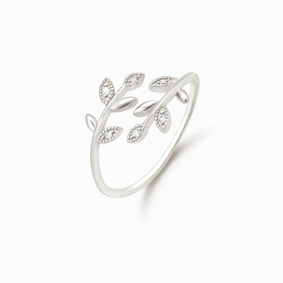 Have An Unbe-leaf-able Birthday leaf ring