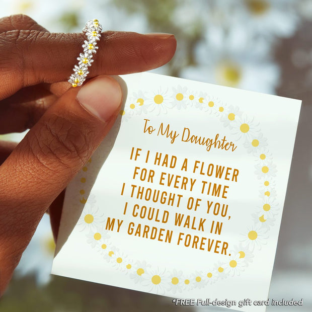 To My Daughter Always Thinking of You Daisy Ring