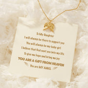 You Are a Gift from Heaven Angel Wings Necklace