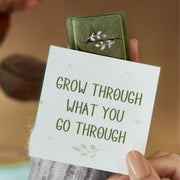 grow through what you go through leaf ring