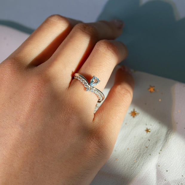 S925 Heart of The Ocean Ring