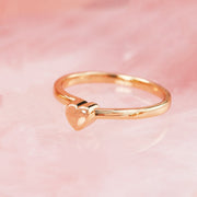 Mom& Daughter Heart shape matching rings S925